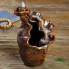 Lotus Leaf Vase Ceramic Backflow Waterfall Incense Holder