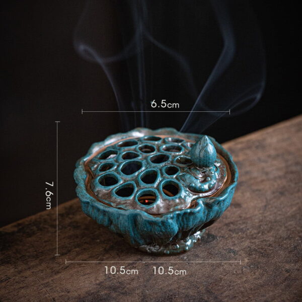 Vintage Retro Ceramics Lotus Pod Incense Burner Vintage Retro Ceramics Lotus Pod Incense Burner