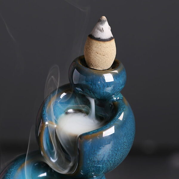 O1CN01v1cwa91kW4JrbUmM1_!!2551464690-0-cib Blue Ceramic Tea Cup Clay Pot Backflow Incense Burner