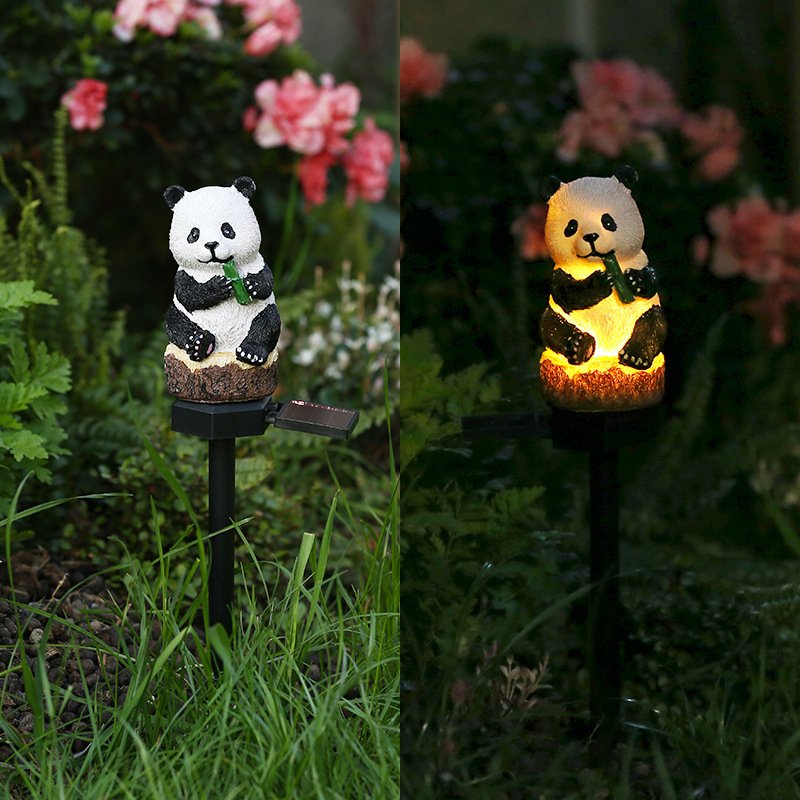 Cute Panda Waterproof Lawn Solar Light - Image 2