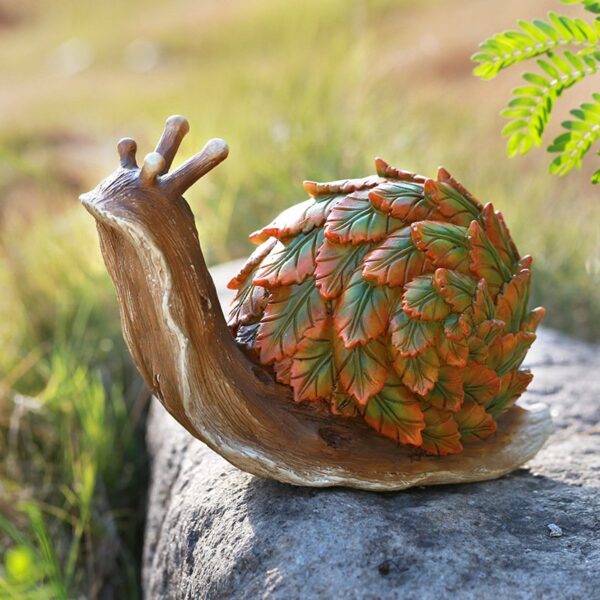Cute Animal Leaves Garden Resin Ornament