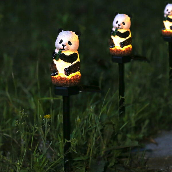 Cute Panda Waterproof Lawn Solar Light