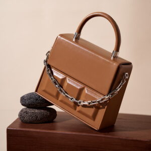 Genuine Cowhide Square Handbag Crossbody Bag