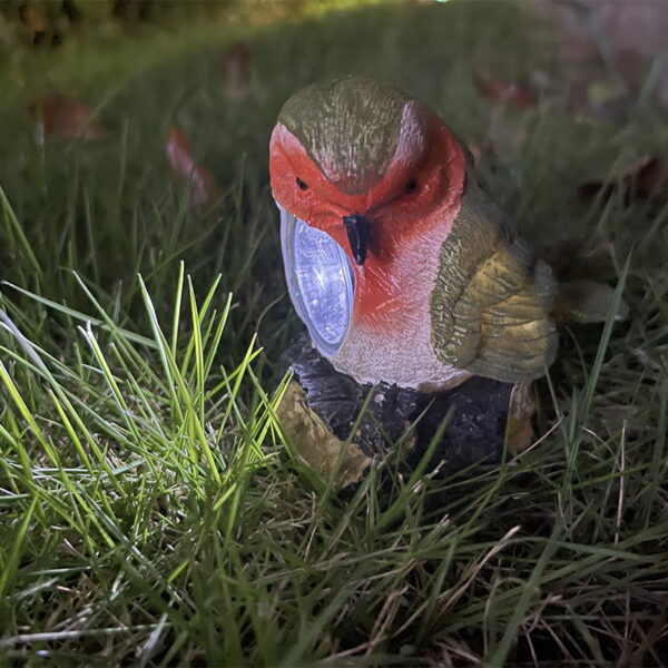 Frog Bird Garden Solar Lamp
