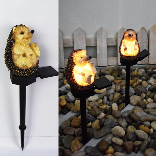 Cute Hedgehog Solar Lamp Courtyard LED Lawn Landscape Light