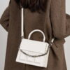 Genuine Cowhide Square Handbag Crossbody Bag