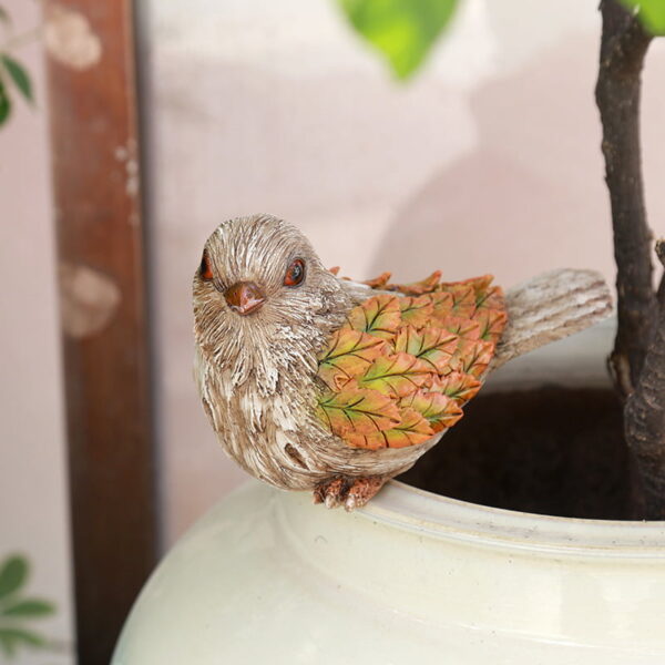 Cute Animal Leaves Garden Resin Ornament