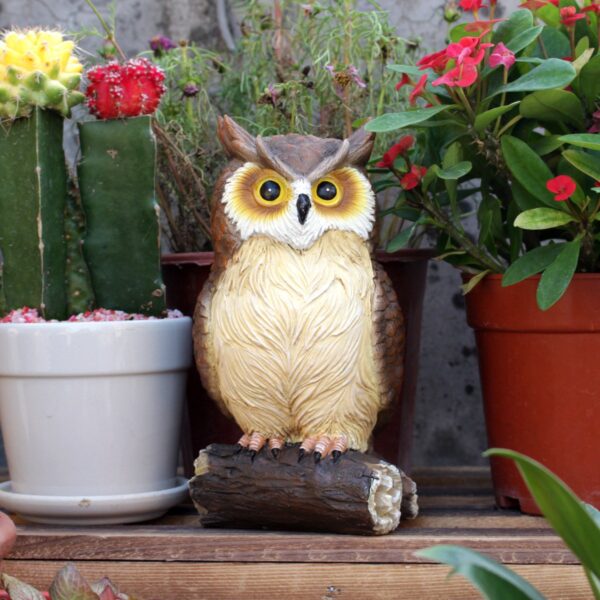 Owl Simulation Garden Courtyard Decoration Resin Ornament Owl Simulation Garden Courtyard Decoration Resin Ornament