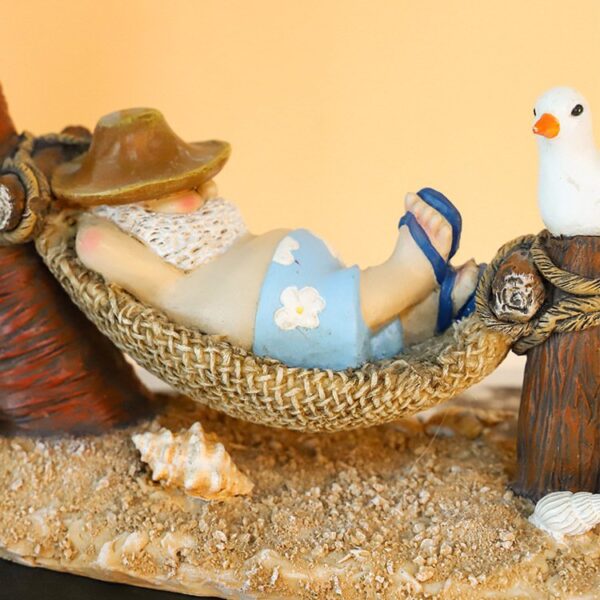 Coconut Tree Vacation Resin Garden Ornament Craft Decoration