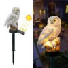 Cute Owl Solar Lamp Waterproof LED Garden Lawn Light