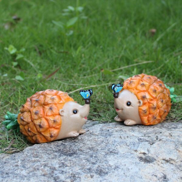 Simulated Hedgehog Pineapple Resin Craft Ornament Decoration