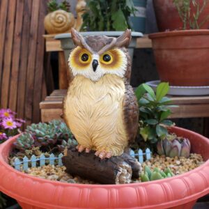 Owl Simulation Garden Courtyard Decoration Resin Ornament