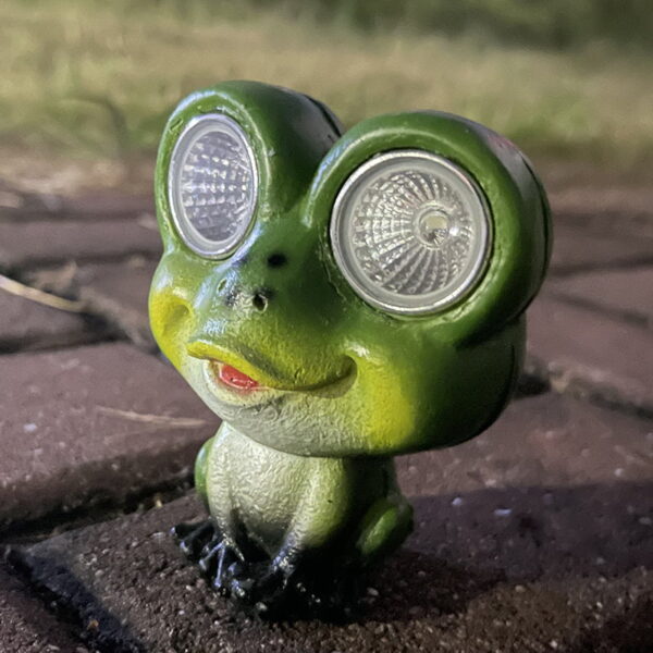 Frog Bird Garden Solar Lamp