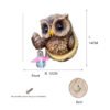 Simulation Owl Resin Statue Garden Tree LED Light Pendant - Image 5