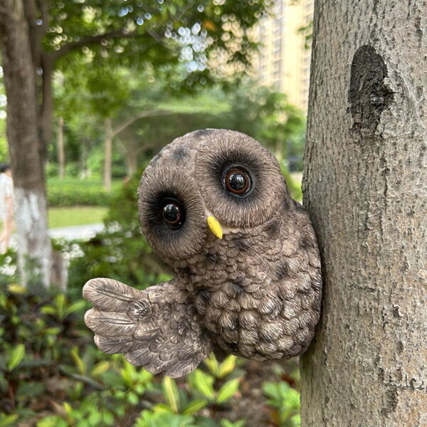 Simulation Owl Resin Craft Ornament Garden Statue Decoration