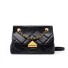 Genuine First-layer Cowhide Rhombus Chain Handbag Crossbody Bag