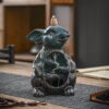 Rabbit Blue Ceramic Backflow Incense Burner