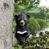 Simulated Black Bear Garden Resin Decoration