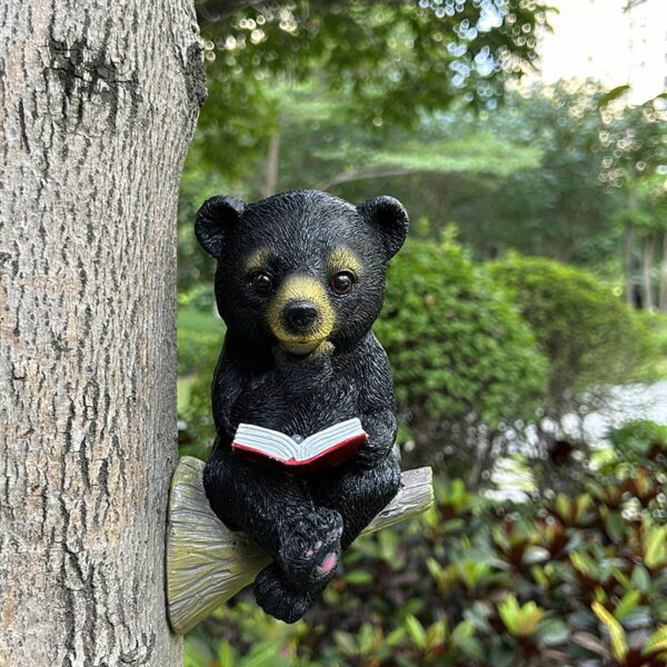 Simulated Black Bear Garden Resin Decoration Simulated Black Bear Garden Resin Decoration
