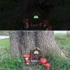 Mushrooms House Glow Courtyard Garden Tree Resin Decoration - Image 2