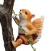 Cute Squirrel Cat Climbing Courtyard Garden Resin Ornament - Image 5