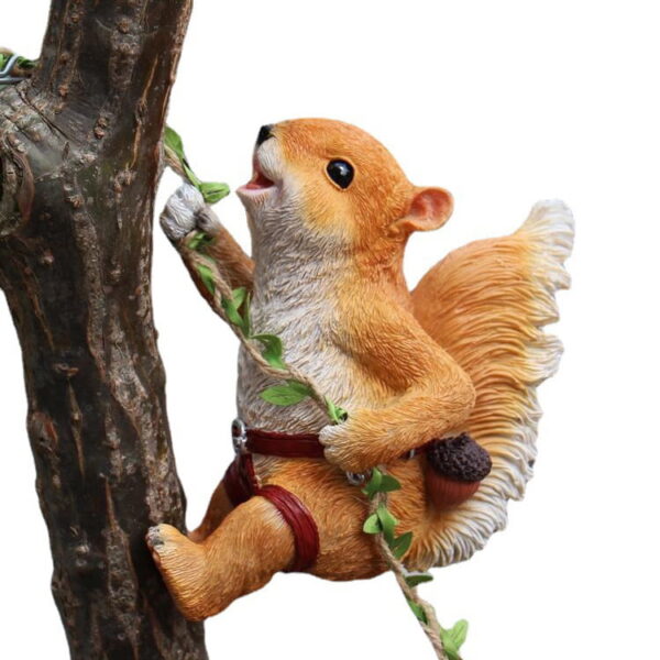 O1CN01PnZv3x1p4CPiYuzKZ_!!2206684765306-0-cib Cute Squirrel Cat Climbing Courtyard Garden Resin Ornament