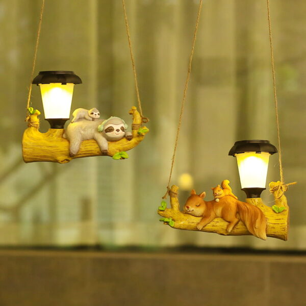 Squirrel Sloth LED Solar Light Cartoon Animal Garden Solar Light