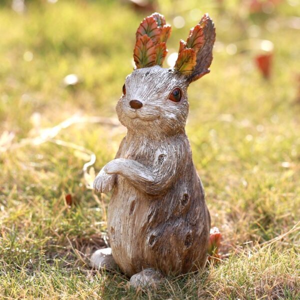 Cute Animal Leaves Garden Resin Ornament