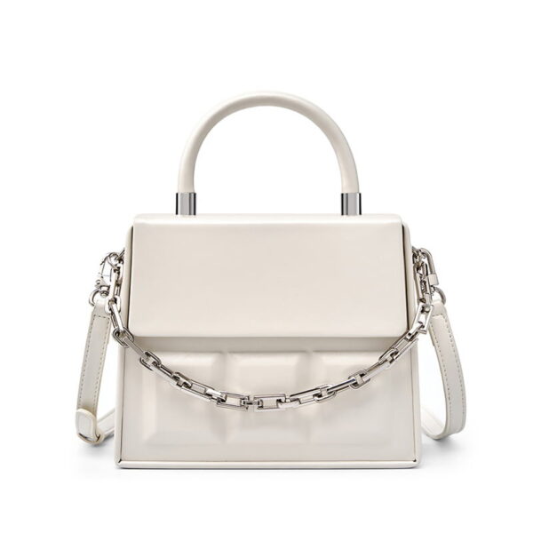 Genuine Cowhide Square Handbag Crossbody Bag