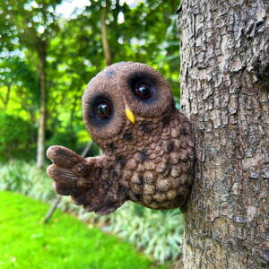 Simulation Owl Resin Craft Ornament Garden Statue Decoration