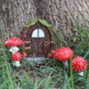 Mushrooms House Glow Courtyard Garden Tree Resin Decoration