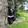 Simulated Black Bear Garden Resin Decoration