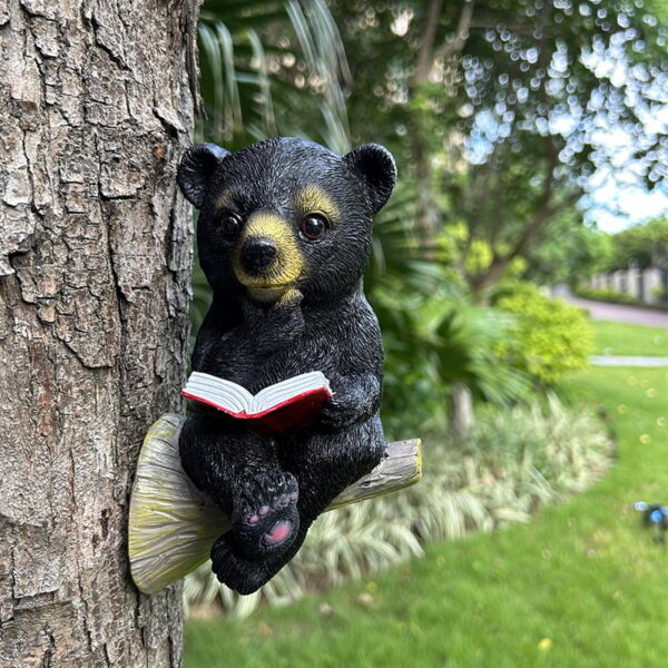 Simulated Black Bear Garden Resin Decoration Simulated Black Bear Garden Resin Decoration