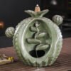 Cactus Shape Ceramic Waterfall Backflow Incense Burner