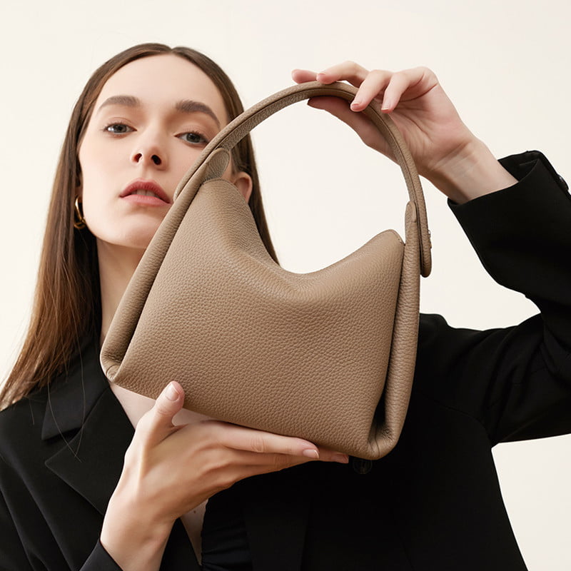 First Layer Cowhide Handbag Shoulder Crossbody Bag