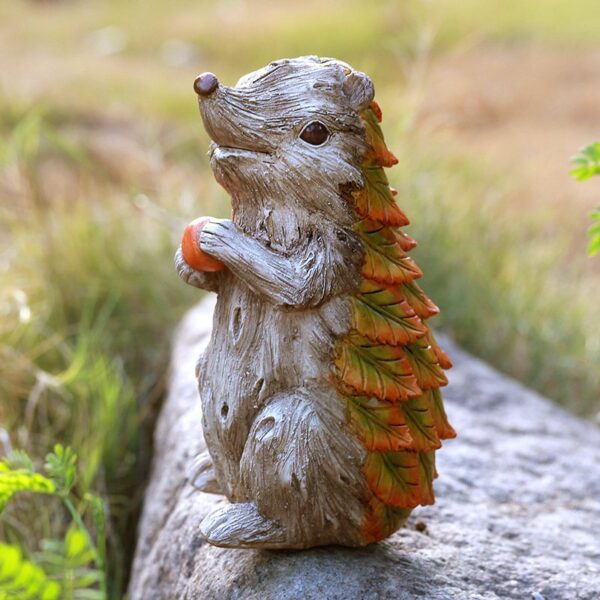 Cute Animal Leaves Garden Resin Ornament