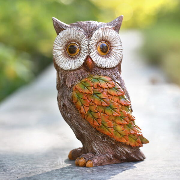 Cute Animal Leaves Garden Resin Ornament