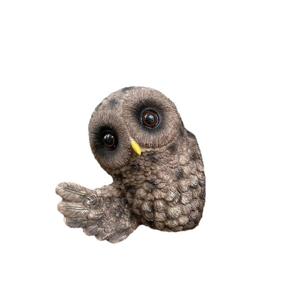 Simulation Owl Resin Craft Ornament Garden Statue Decoration