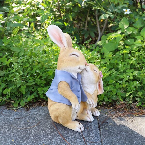 Cute Rabbit Garden Ornament Resin Craft Garden Decoration