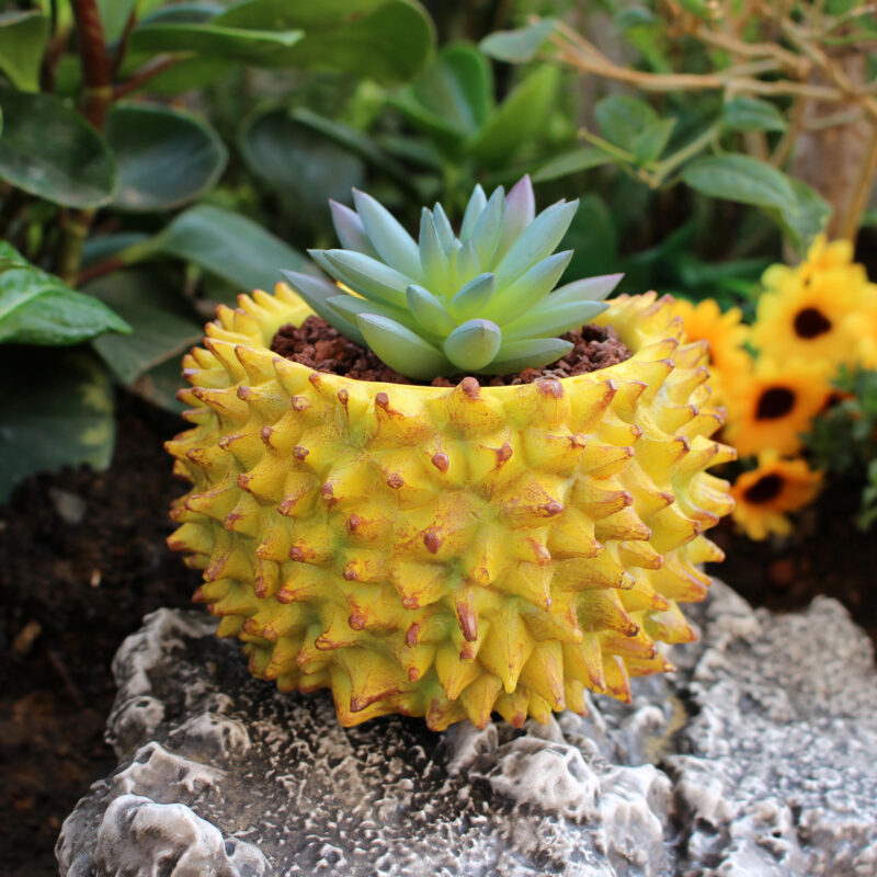 Durian Shaped Simulated Resin Flowerpot