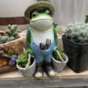 Frog Outdoor Courtyard Decoration Resin Garden Ornament Succulent Flower Pot