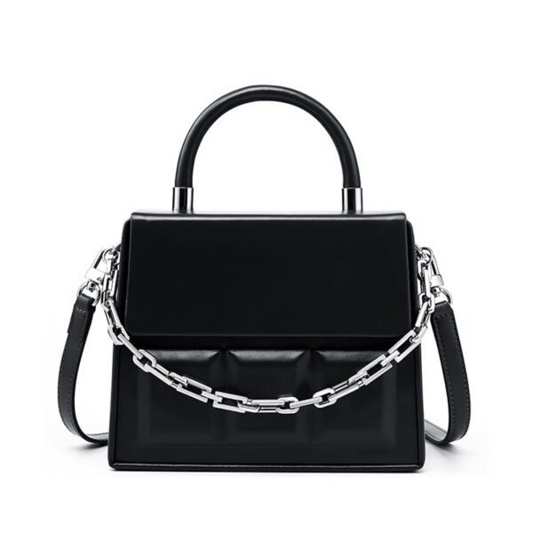 Genuine Cowhide Square Handbag Crossbody Bag