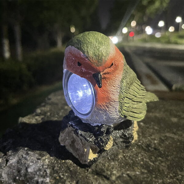 Frog Bird Garden Solar Lamp