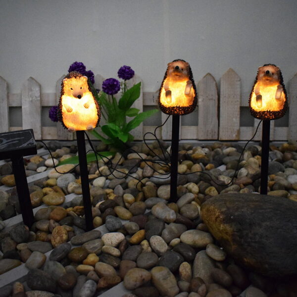 Cute Hedgehog Solar Lamp Courtyard LED Lawn Landscape Light