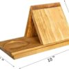 Wooden Triangular Bookshelf With Drink Holder - Image 5