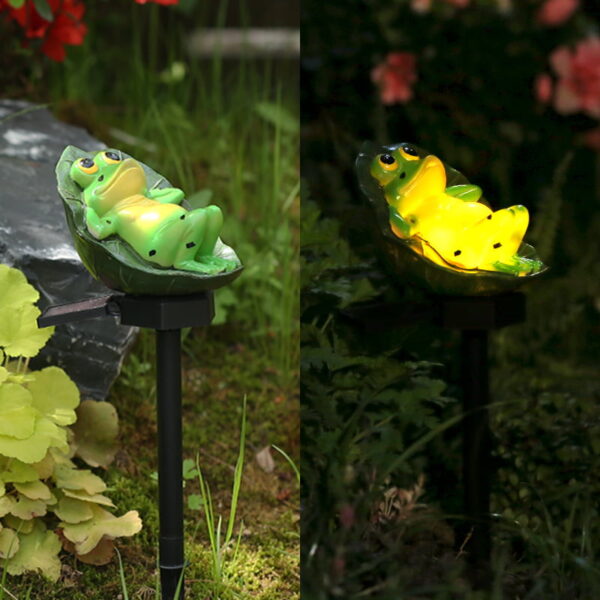 Frog Leaf Solar Light Waterproof Lawn Light
