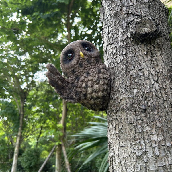 Simulation Owl Resin Craft Ornament Garden Statue Decoration
