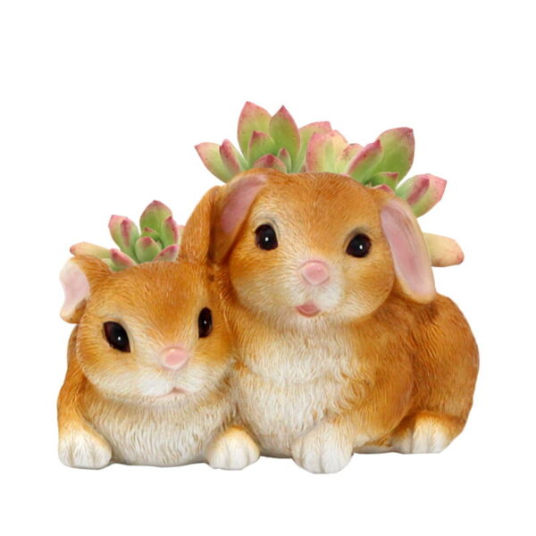 O1CN01rue5uq2EukCLxrYDB_!!2745408805-0-cib Cartoon Bunny Flowerpot Garden Ornament Resin Succulent Flowerpot