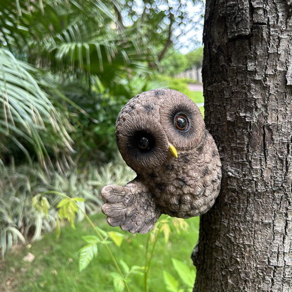 Simulation Owl Resin Craft Ornament Garden Statue Decoration