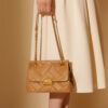 Genuine First-layer Cowhide Rhombus Chain Handbag Crossbody Bag